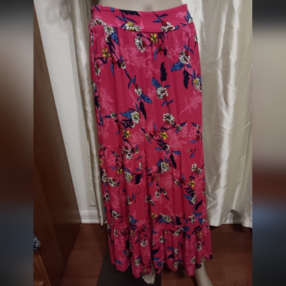 Women's Jessica Simpson Floral Maxi Skirt Size M